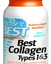 Doctor's Best Collagen Dietary Supplement, Types 1 and 3, 240 Count