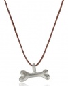 Dogeared Jewels and Gifts Make A Wish In Dogs We Trust Sterling Silver Dog Bone Pendant Necklace, 16