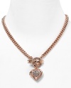 Juicy Couture breaks hearts with this rose-gold link necklace. With a pretty pendant and romantic tone, it's a wholly on-trend token of affection.