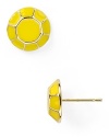 With its vintage vibe, this pair of stud earrings from kate spade new york is a bright way to add a hint of retro color.