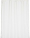 Carnation Home Fashions Fabric Extra Long Shower Curtain Liner, Ivory