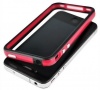 SANOXY Red and Black Premium Bumper Case for Apple iPhone 4 - AT&T