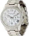 Michael Kors Women's MK5667 Layton Silver and White Stainless Steel Watch