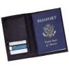 Embassy Black Leather Passport Holder/Wallet