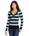 US Polo Assn. Juniors Striped Sweater With Three Contrasting Colors