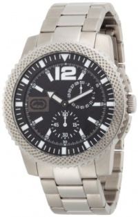 Marc Ecko Men's E13538G2 The Collegiate Multi-Function Black Dial Watch