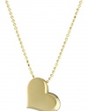 Alex Woo Little Princess Yellow Gold Heart Pendant Necklace