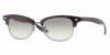 Ray Ban Sunglasses Catty Clubmaster RB4132 737/32 Shiny Dark Violet/Gunmetal/Crystal Grey Gradient, 52mm