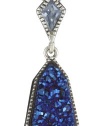 Judith Jack Color Cascade Sterling Silver, Marcasite and Blue Spinel Pendant Necklace