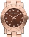 Marc Jacobs Amy Brown Dial Rose Gold-plated Ladies Watch MBM3167