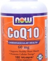 NOW Foods CoQ10 60mg, 180 Vcaps