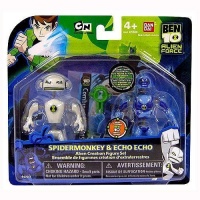 Ben 10 Alien Creation Chamber Mini Figure 2-Pack Spidermonkey and Echo Echo