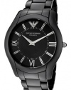 Emporio Armani AR1440 Men's Super Slim Black Dial Black Ceramic