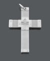 Symbolic style meets durable design. A tough way to show your faith, men's necklace features a solid, stainless steel bolt cross and a matching bead chain. Approximate length: 24 inches. Approximate drop width: 2-1/4 inches. Approximate drop length: 3-1/4 inches.