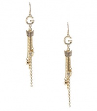 G by GUESS Gold-Tone Arrow Earrings, GOLD