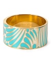 Cool and classic at once, this enameled bracelet from kate spade new york is destined to be the star of your bangle stack.