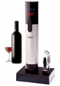 Ozeri Maestro Electric Wine Opener with Infrared Wine Thermometer and Digital LCD Display -- Ultimate Wine Gift Ships Free