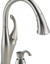 Delta 9192T-SSSD-DST Addison Single Handle Pull-Down Kitchen Faucet with Touch2O Technology and Soap Dispenser, Stainless