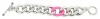 Juicy Couture Large Link Bracelet Silver Pink