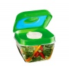 Fit & Fresh Salad Shaker Container with Removable Ice Pack and Dressing Dispenser