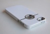 iPhone 5 Deluxe Luxury W/chrome Rubberized Snap-on Hard Back Cover Case -White