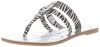 Jessica Simpson Nev 11/25 S Sandal (Toddler/Little Kid/Big Kid),Silver Zebra Print,2 M US Little Kid