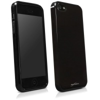 BoxWave Tuxedo SuitUp Apple iPhone 5 Case - High Quality Glossy Black TPU Gel Skin Case, Perfectly Molded for Your Apple iPhone 5 - Apple iPhone 5 Cases and Covers