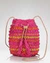 mar Y sol's striped drawstring crossbody is summer's must-have bag. The bold hues and slouchy silhouette give this simple style beach-to-boardwalk appeal.