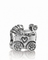 PANDORA's sterling silver baby carriage charm is a beautiful gift for new and expectant mothers.