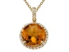 Genuine Citrine Pendant by Effy Collection® in 14 kt Yellow Gold LIFETIME WARRANTY