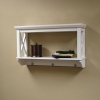 Sourcing Solutions X-Frame Bathroom Wall Shelf, White Finish