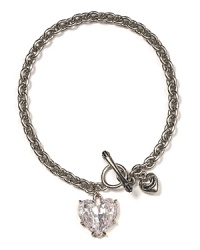 Juicy Couture's shiny chain bracelet with a dangling pendant makes every wrist seem a bit more delicate and dainty.