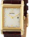 Citizen Men's BW0072-07P Eco-Drive Gold-Tone Leather Watch