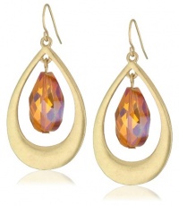 Kenneth Cole New York Modern Sunset Faceted Bead Orbital Drop Earrings