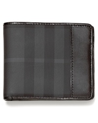 The classic check pattern on the exterior of this bi-fold wallet is a constant reminder of your taste for the finer things in life.