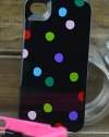 Kate Spade Color Dot Black iphone 4 Case + FAST SHIPPING