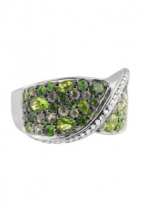 Effy Jewlery Balissima Diamond and Multi Gemstone Ring, 2.95 TCW Ring size 7