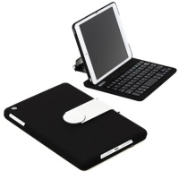 New SHARKK Apple iPad Mini Keyboard Bluetooth Case Cover Stand For 7.9 Inch New Mini iPad With 360 Degree Rotating Feature And Multiple Viewing Angles. Folio Style. For the iPad MINI ONLY