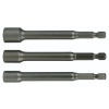 Wiha 70492 Nut Setter Magnetic 3 Piece Set 1/4, 5/16 & 3/8 x 6'' OAL on 1/4 Hex Drive