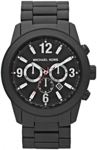 Michael Kors Chronograph Black Ion-plated Mens Watch MK8196