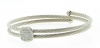 Designer Inspired Stainless Steel Wrap Bracelet-Silver