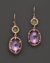 Ippolita Rosé Sugar Kissed 2-Stone Drop Earrings In Orchid