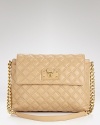 Master both uptown chic and downtown cool with this quilted leather shoulder bag from Marc Jacobs.