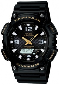 Casio Men's Sport AQS810W-1BV Black Resin Quartz Watch with Black Dial