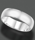 Timeless sophistication with pure shine. This ring is crafted in 14k white gold. Size 4-8.