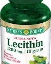 Nature's Bounty Ultra Soya Lecithin, 1200mg, 100 Softgels (Pack of 4)