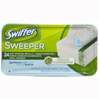 Swiffer Products - Swiffer - Wet Refill System, Cloth, 12/Box - Sold As 1 Box - Premoistened cloths for 10 Swiffer Sweeper. - Safe for use on linoleum, vinyl, ceramic and finished wood floors. -