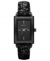 Perfect your party look with this sequined leather watch from DKNY.