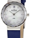 Skagen Women's 456SSLN Denmark White Mother-Of-Pearl Dial Watch