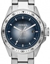 Fossil Men's AM4369 Stainless Steel Analog with Blue Dial Watch